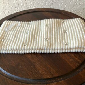 Kate Spade: Cream bedazzled headband- winter- OS